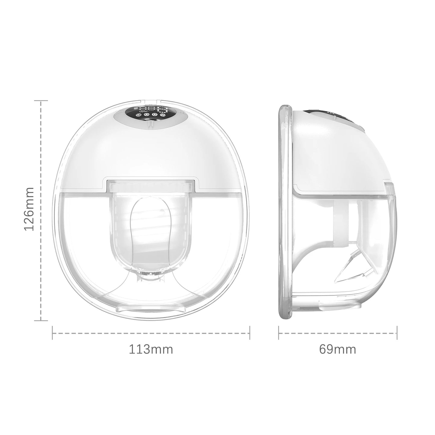 S32 Wearable Breast Pump for Breastfeeding Electric Breast Pump Hands FreeLow Noise with Memory Pause Functions 24mm Flange