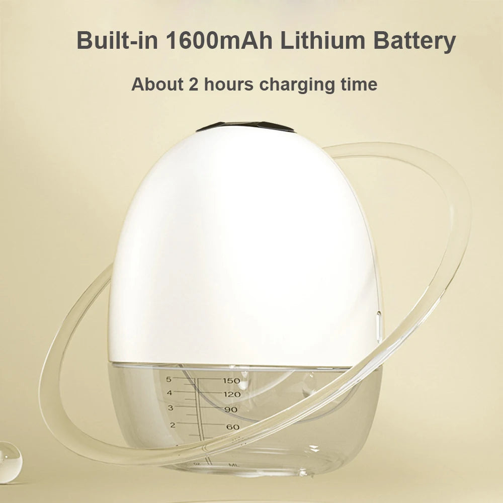 Portable Wearable Breast Pump Hands Free Electric Breast Pump with LED Screen for Breastfeeding 4 Modes 9Suction Level Low Noise