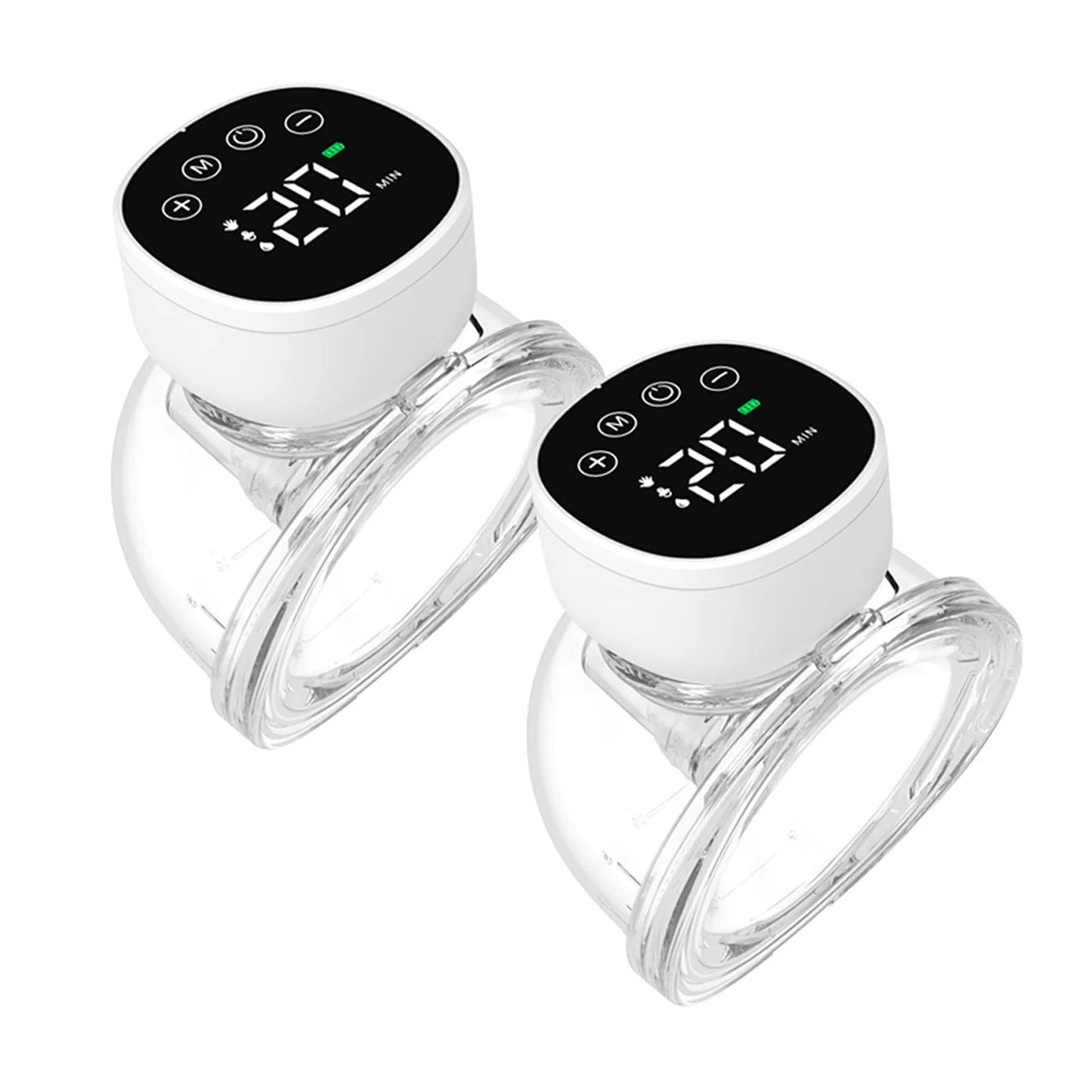 2pcs Wearable Hands Free Electric Breast Pump