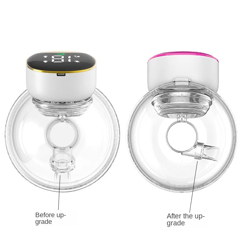 Wearable Electric Breast Pump Portable Handsfree BPA Free Anti-back Flow Easy Clean & Operate LED Dispaly Breast Milk Exactor