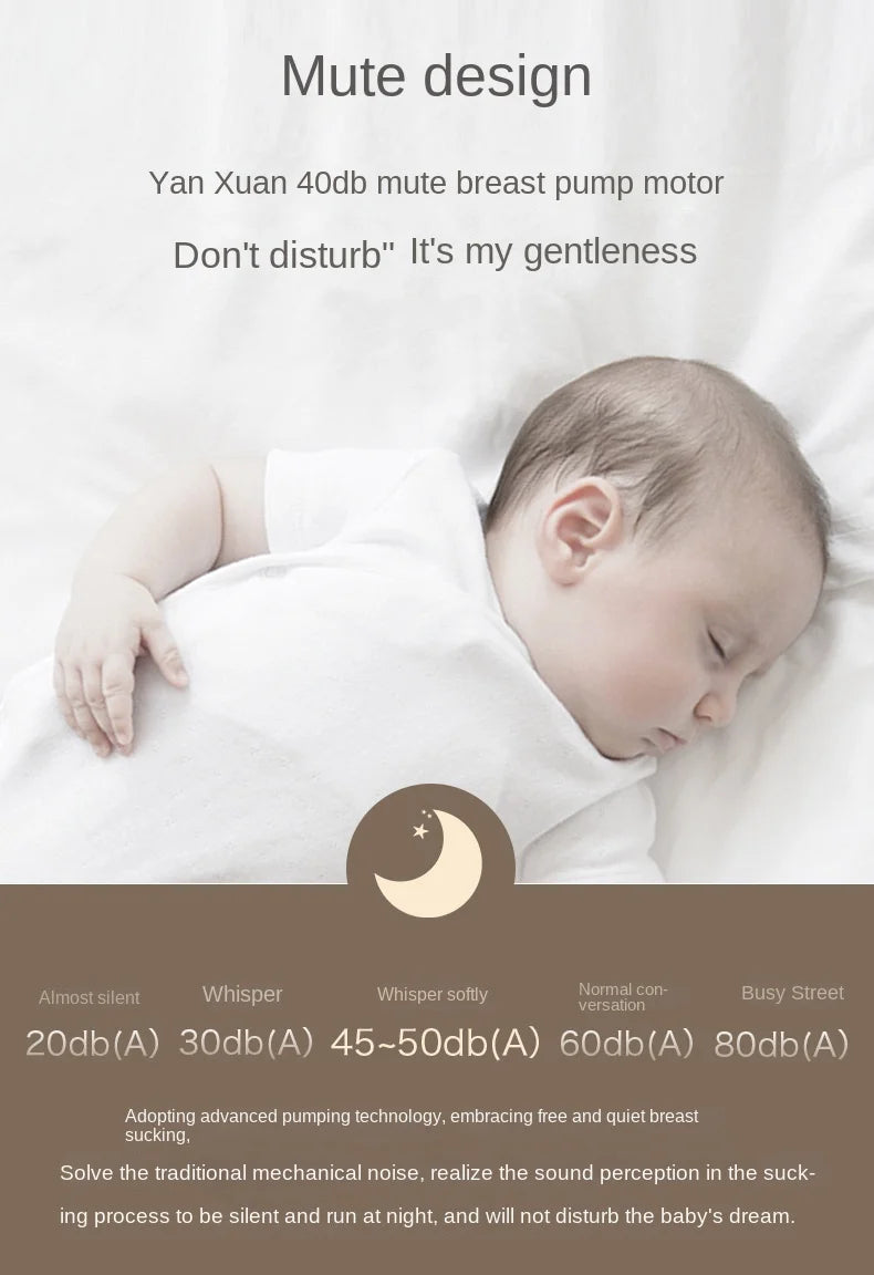 Wearable Electric Breast Pump Portable Handsfree BPA Free Anti-back Flow Easy Clean & Operate LED Dispaly Breast Milk Exactor