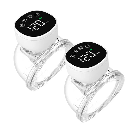 2pcs Wearable Hands Free Electric Breast Pump
